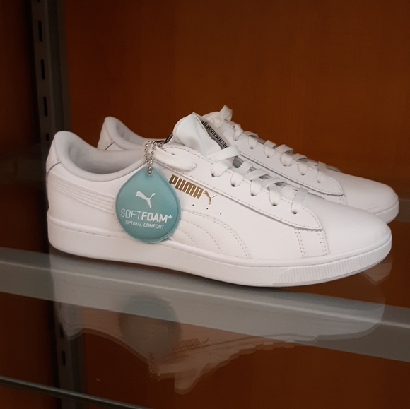 Puma Classics Leather white/ gold NWT - Picture 6 of 8